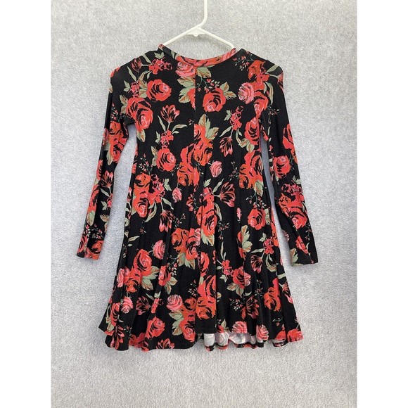 Tucker + Tate Other - Tucker Tate Girls Dress Long Sleeve Black Floral Size Small (7/8) Fit & Flare